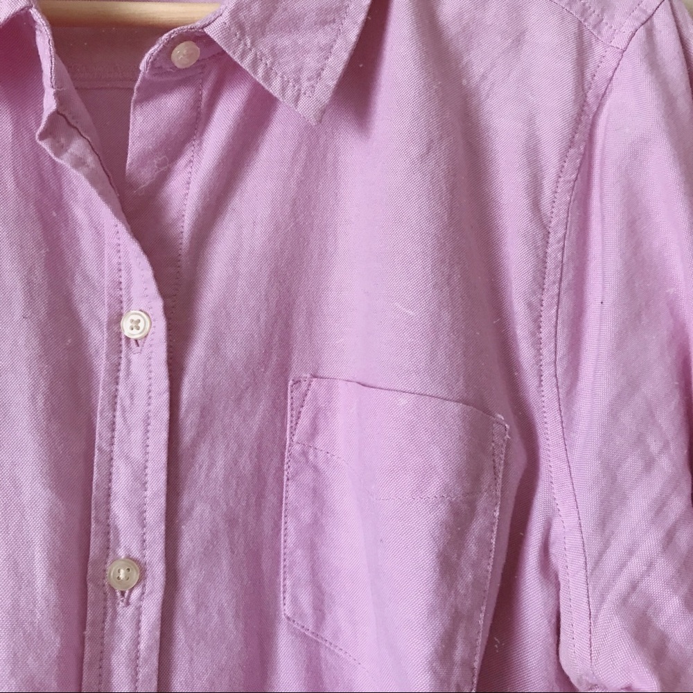 Gap l pastel lavender button down large - Picture 3 of 4